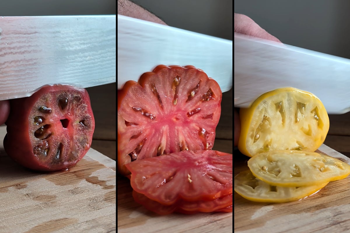 slice the tomato