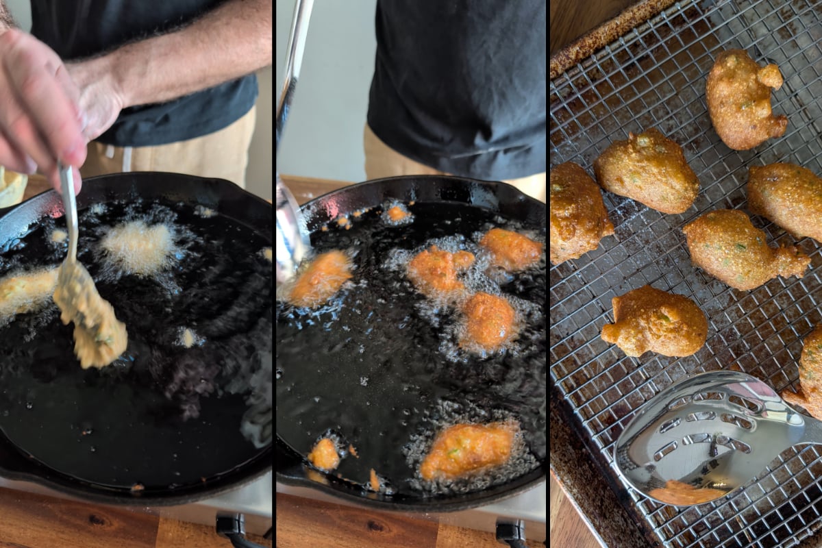 fry the hot dog hush puppies