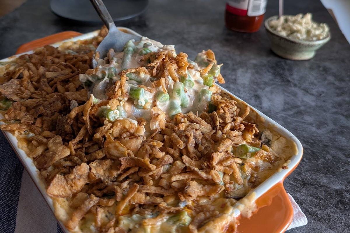 buffalo chicken green bean casserole