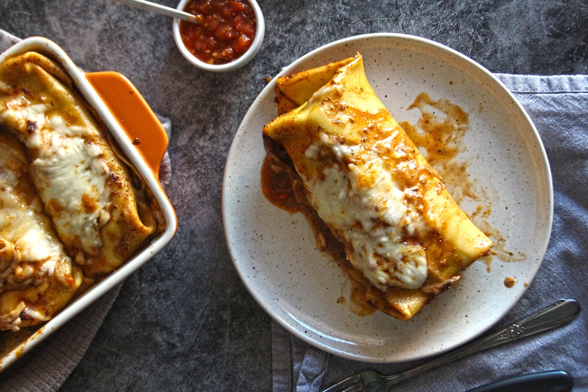 carnitas burrito manicotti