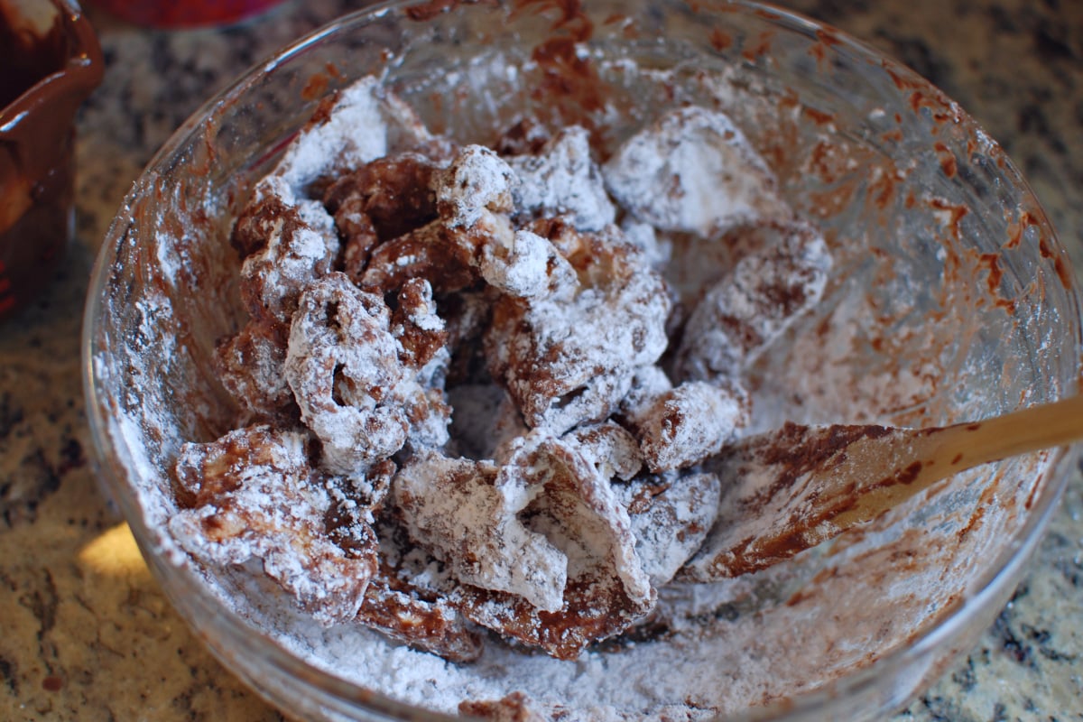 Muddy Buddy pork rinds coming together