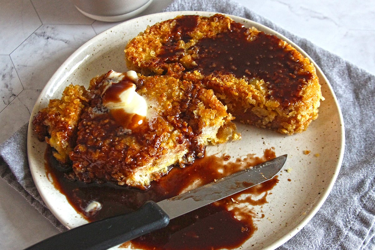 potato chip crusted french toast