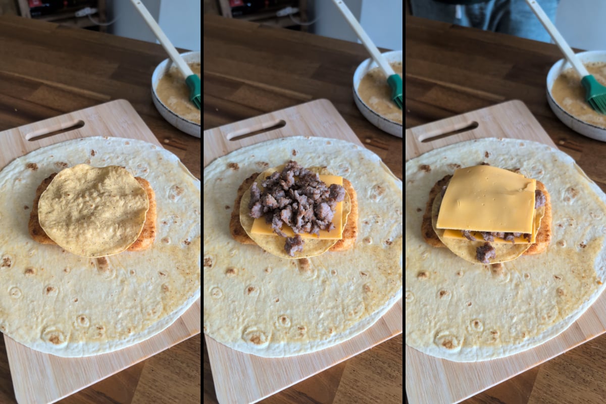 build the crunch wrap