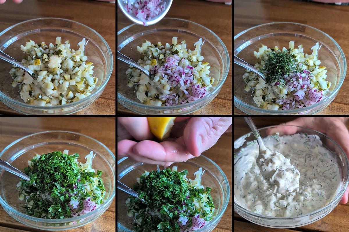 make the tartar sauce