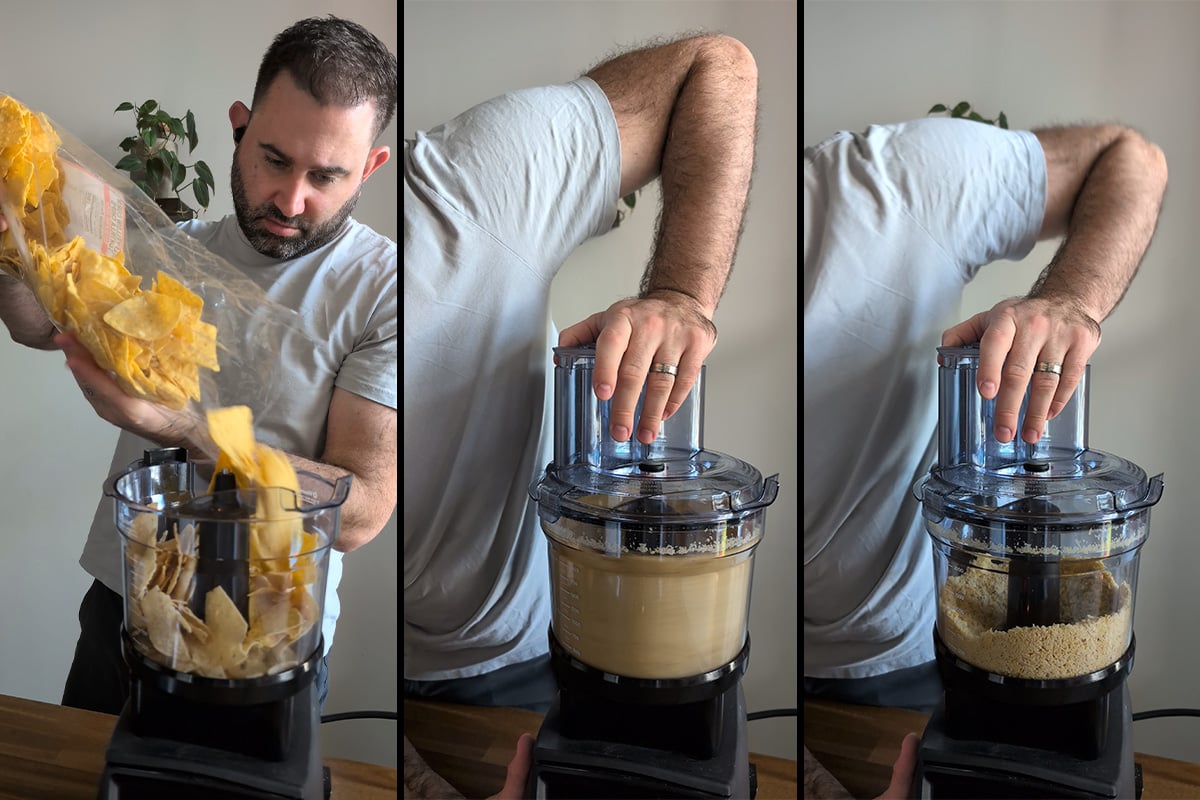 crush up the chips