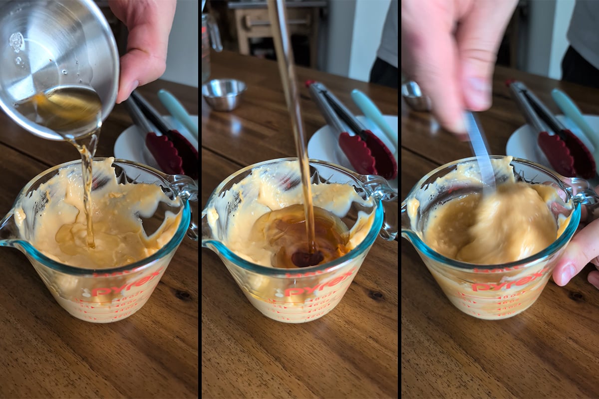 make the maple nacho cheese sauce