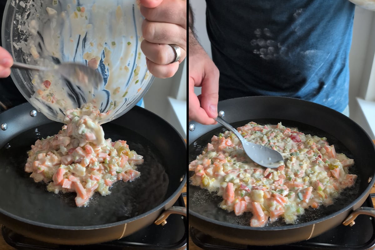 preheat the pan before adding the batter