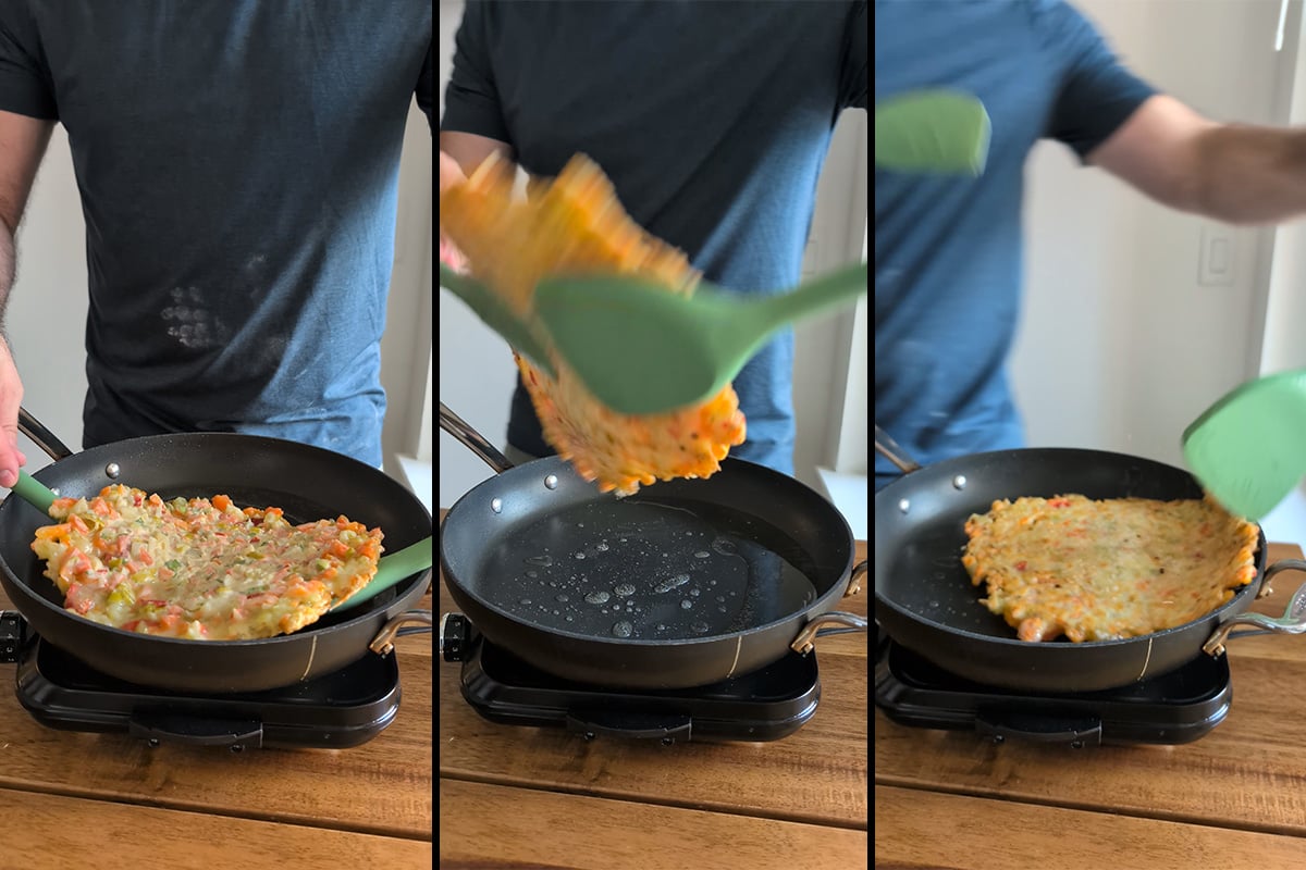 flip the giardiniera pancake