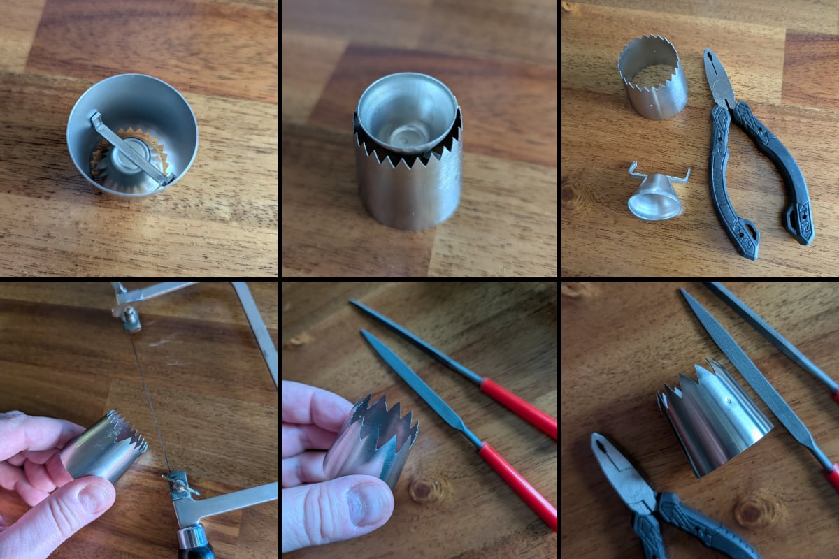 Making the custom piping tip