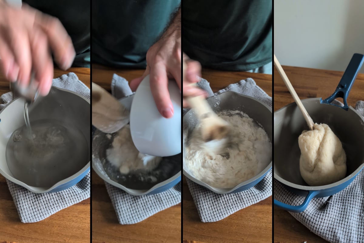 making the churro dough
