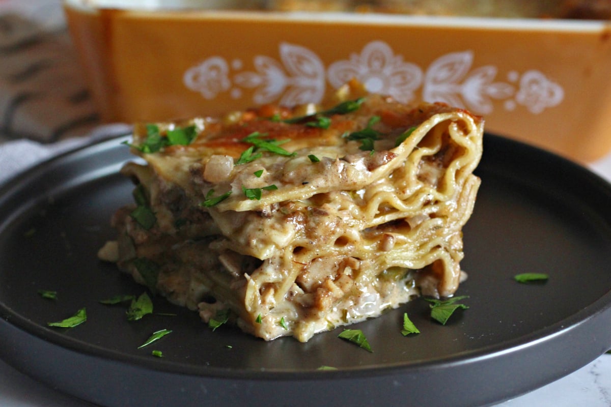 Jerk chicken lasagna