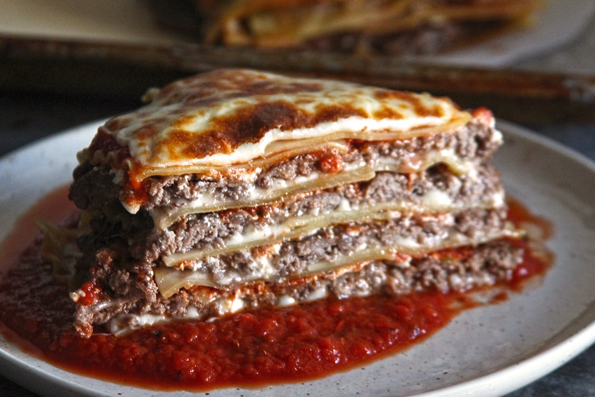 smash burger lasagna