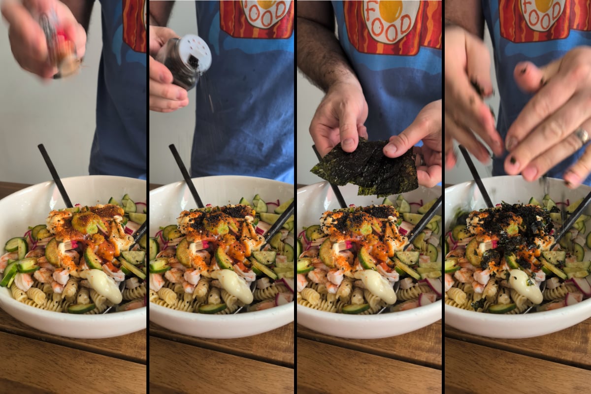 key ingredients that make it taste like a spicy shrimp roll