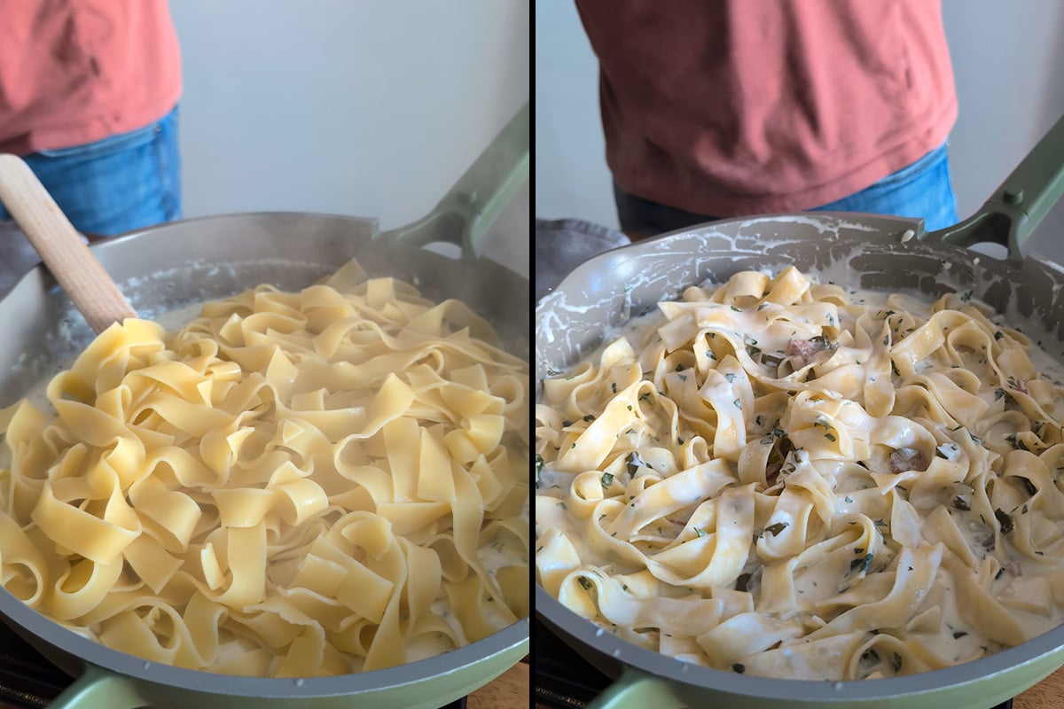 pickle alfredo pasta