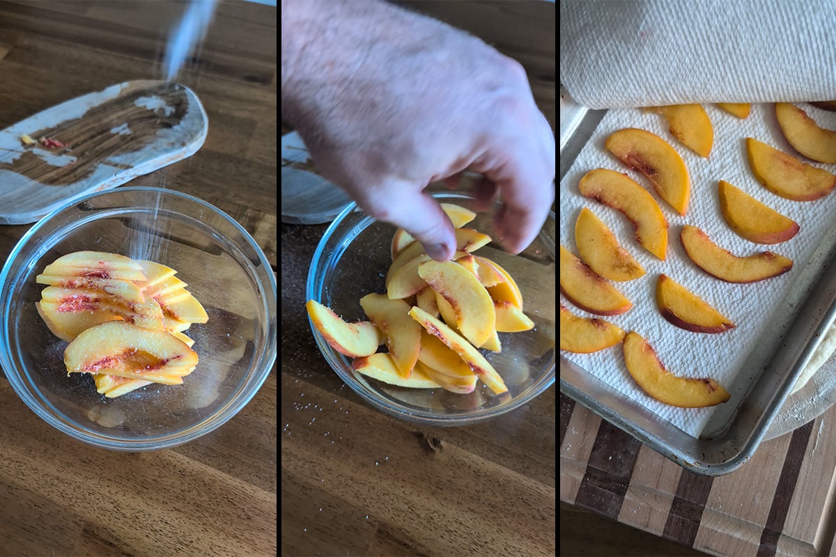 season the peaches