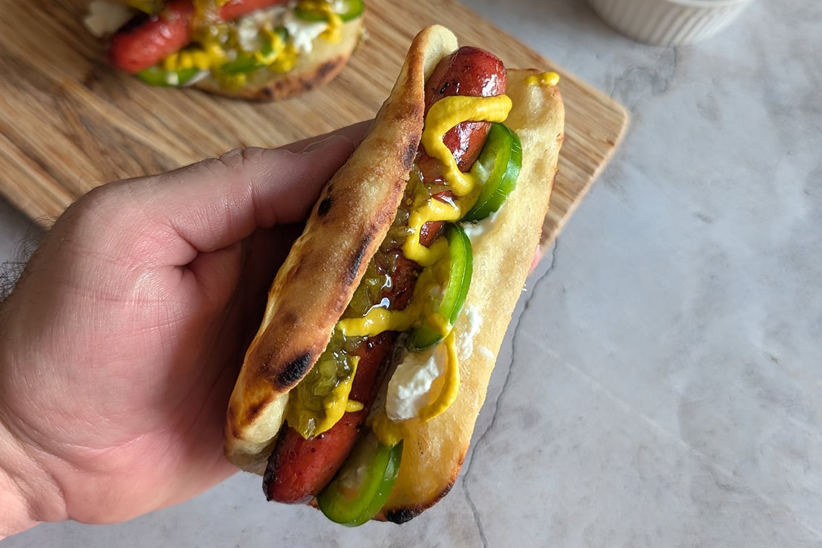 hot dog pizza sandwich