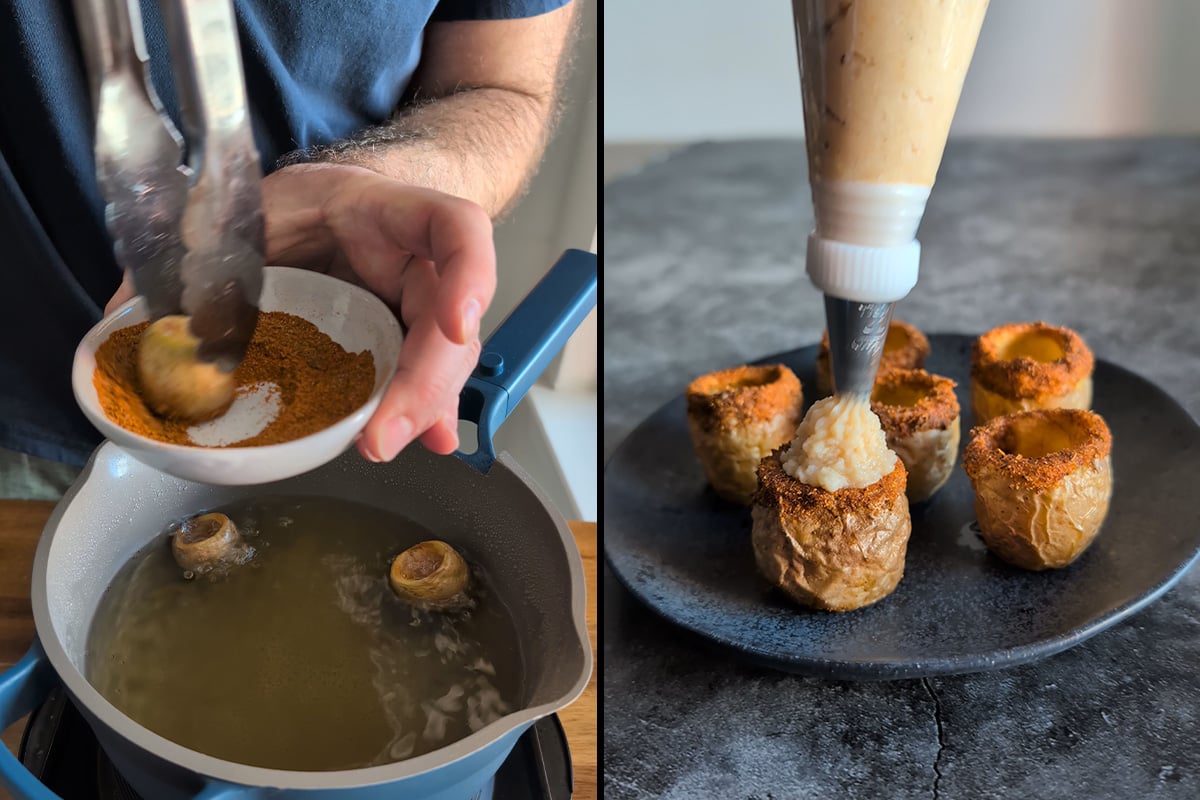 make the potato shots