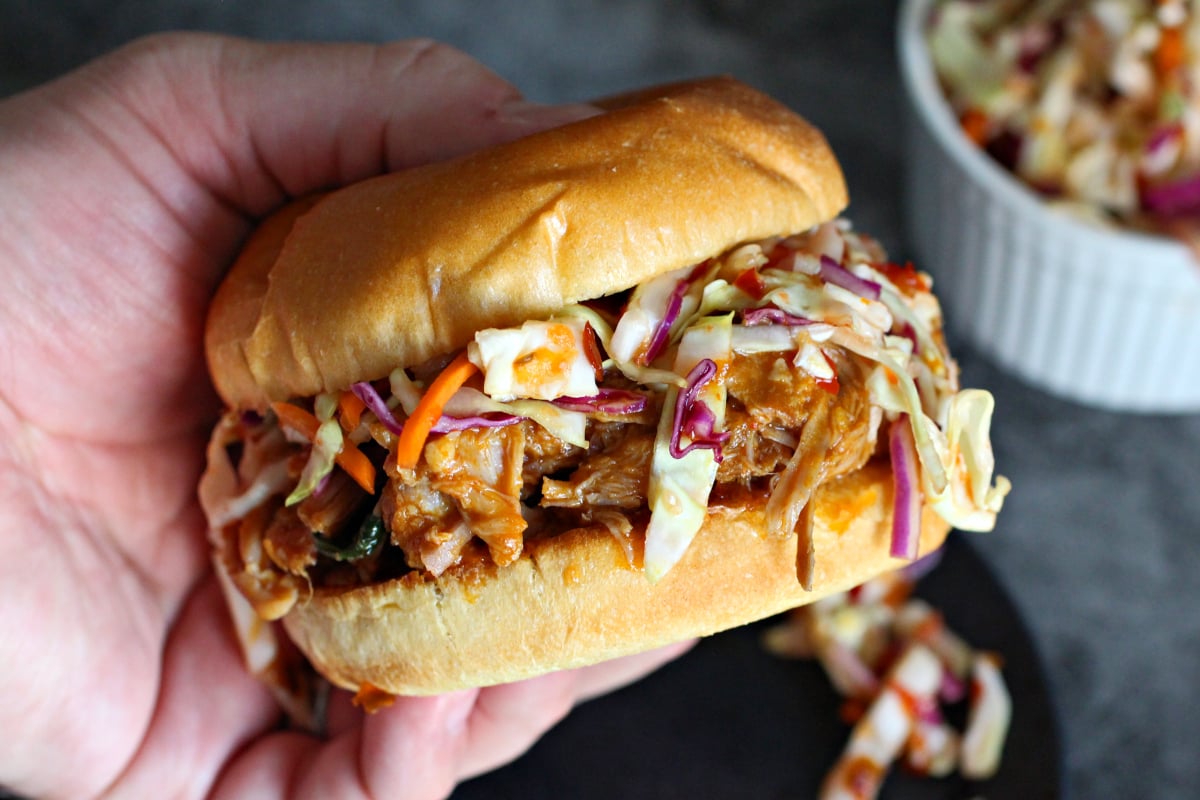 red curry pulled pork sandwiches