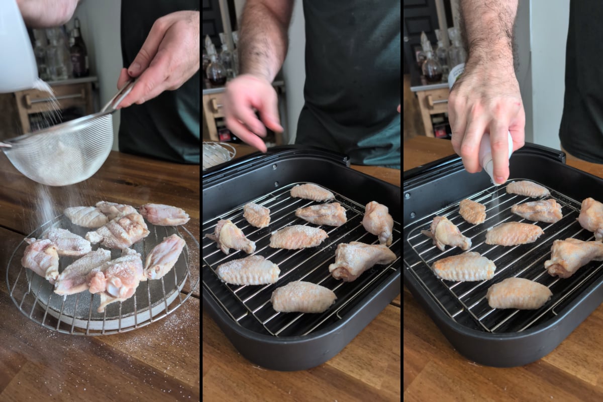 crispy wings in the air fryer