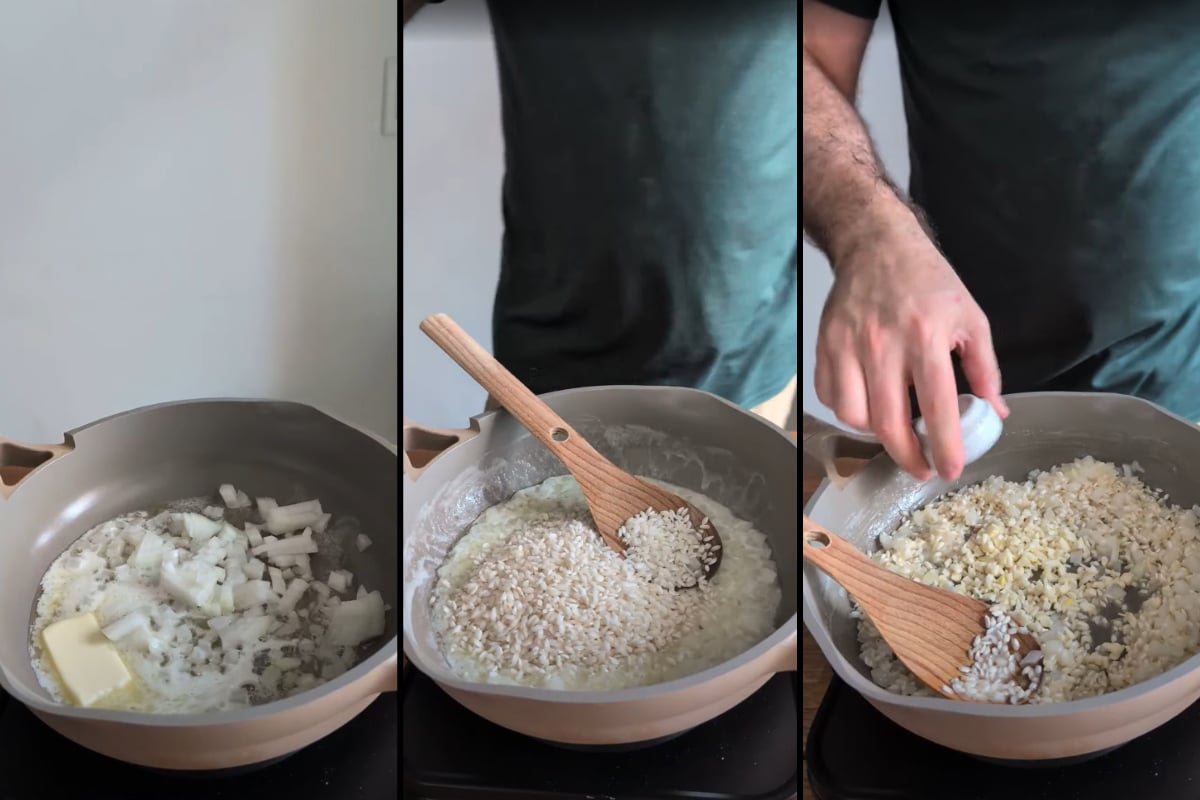 add garlic and onion