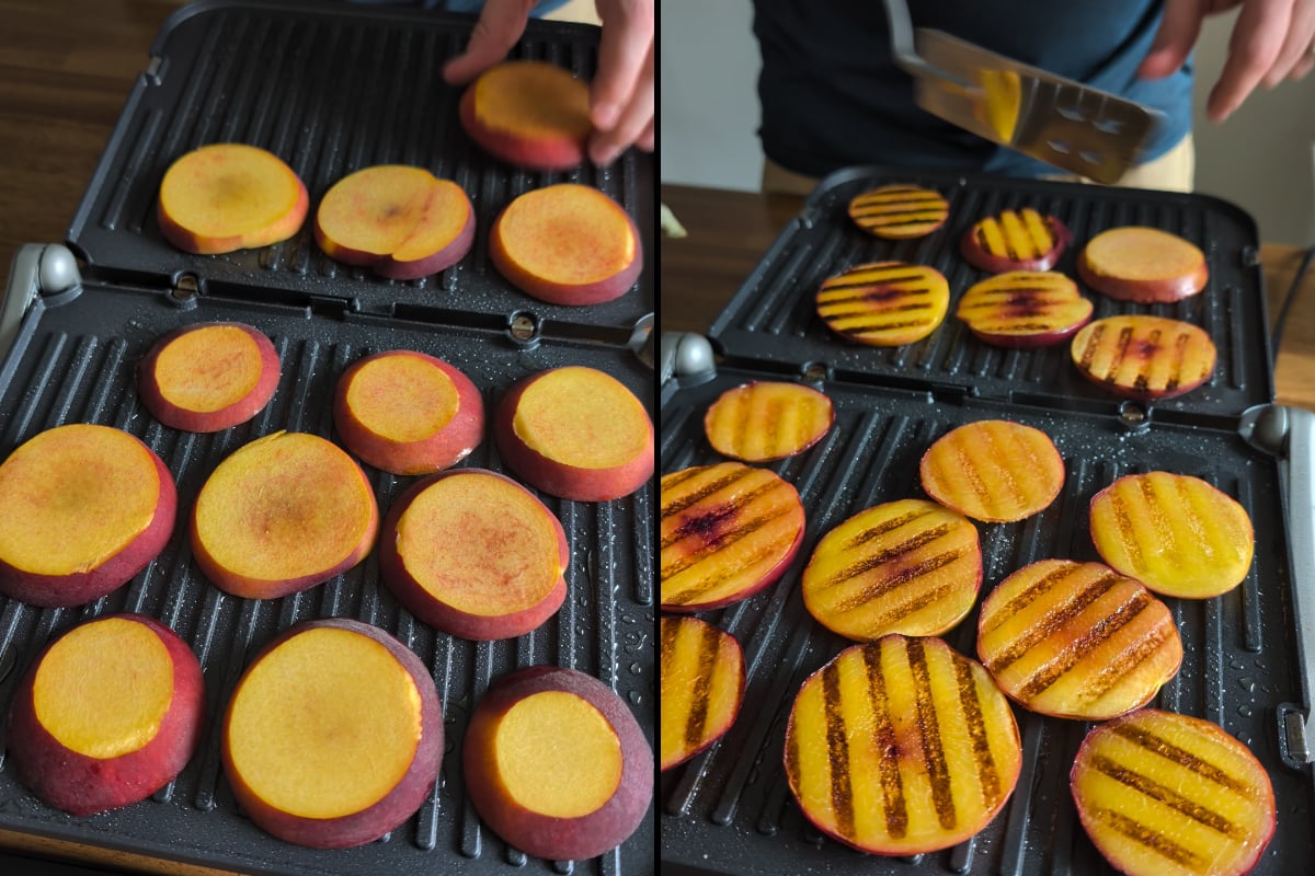 grilled peaches