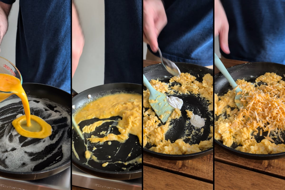 cheesy eggs