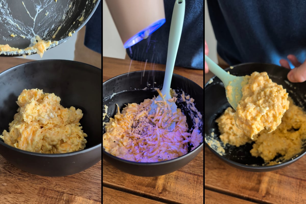 cheesy eggs