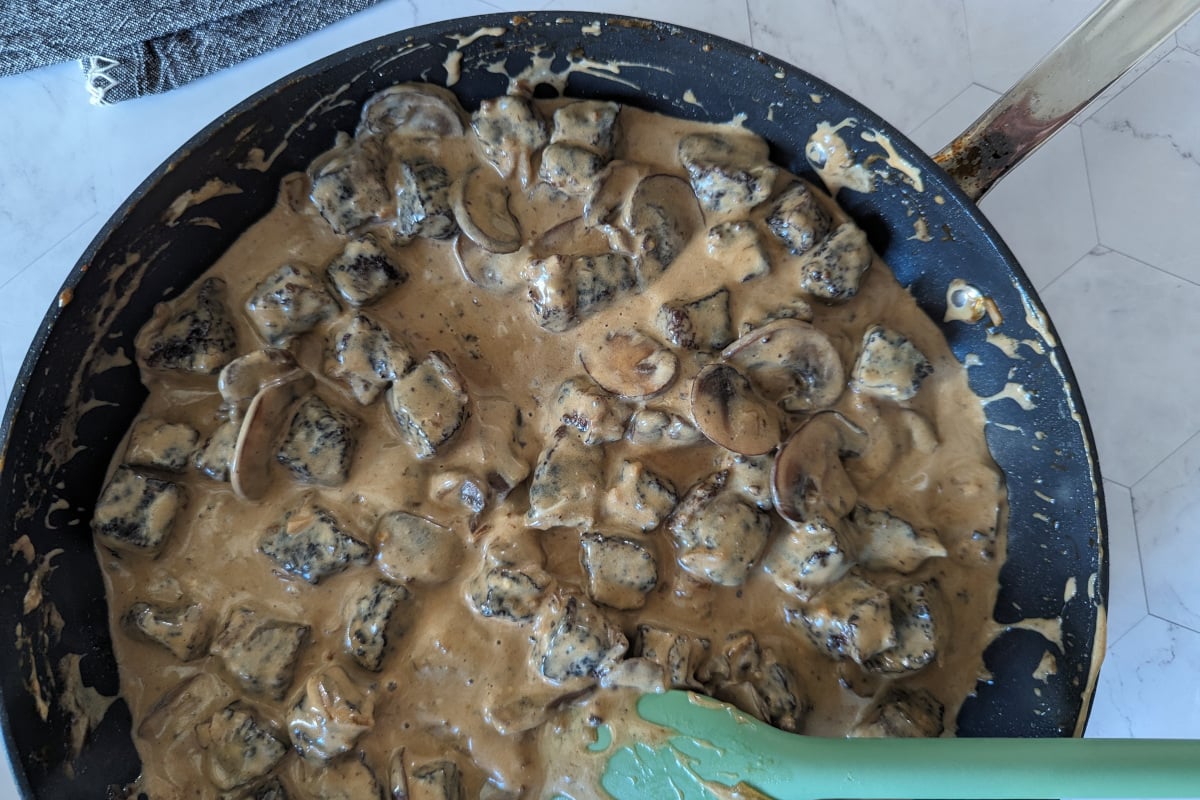 brisket burnt end stroganoff