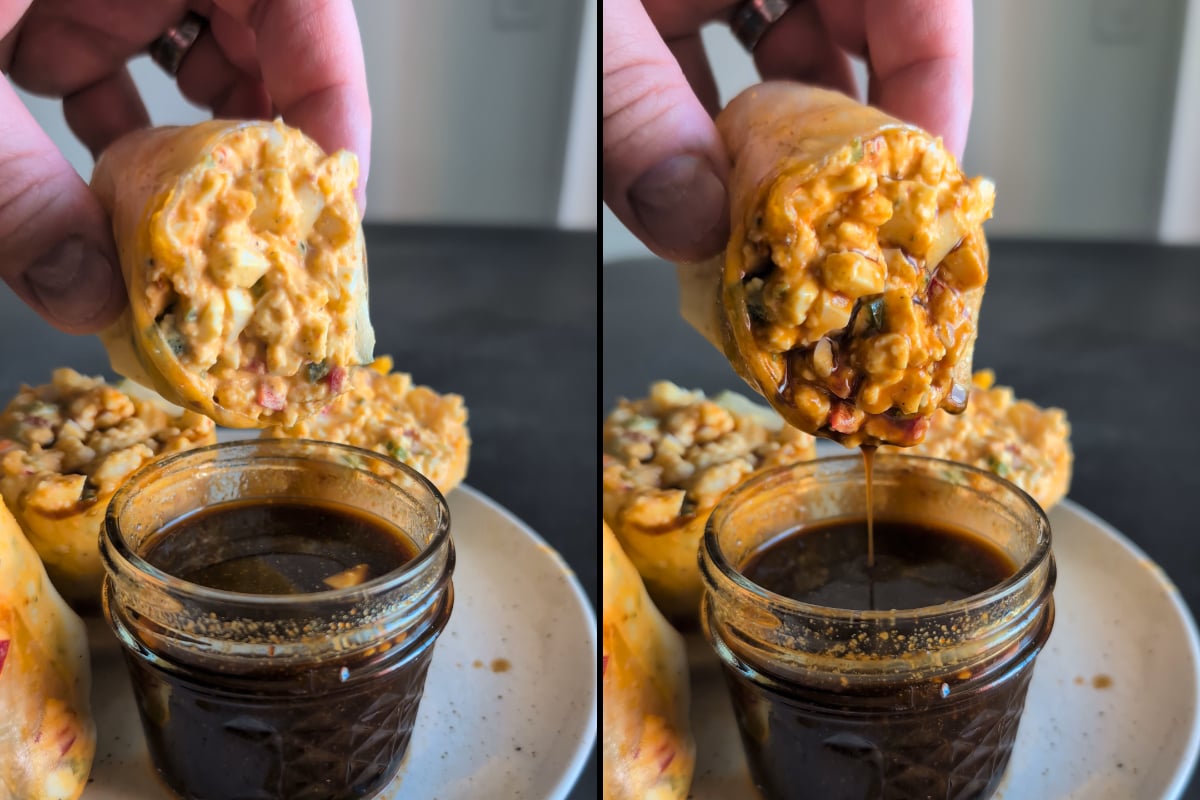 egg salad fresh rolls