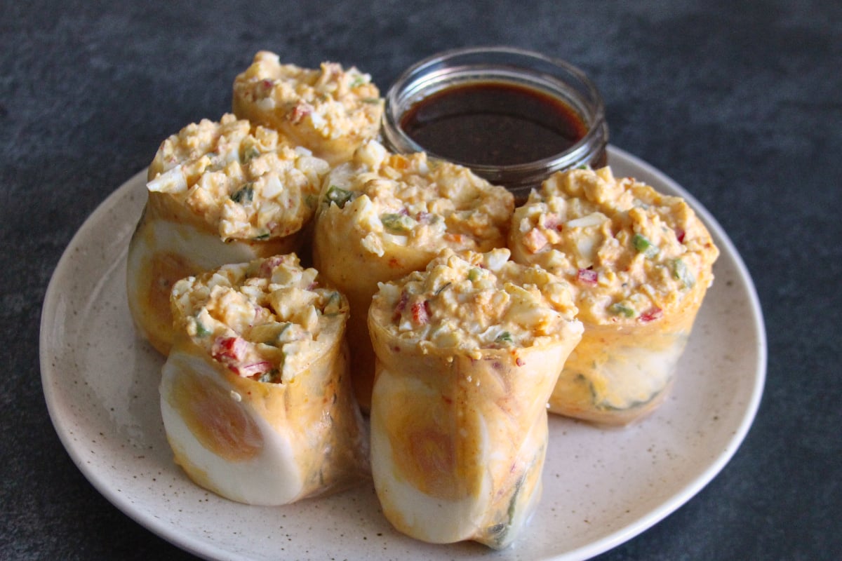 egg salad fresh rolls