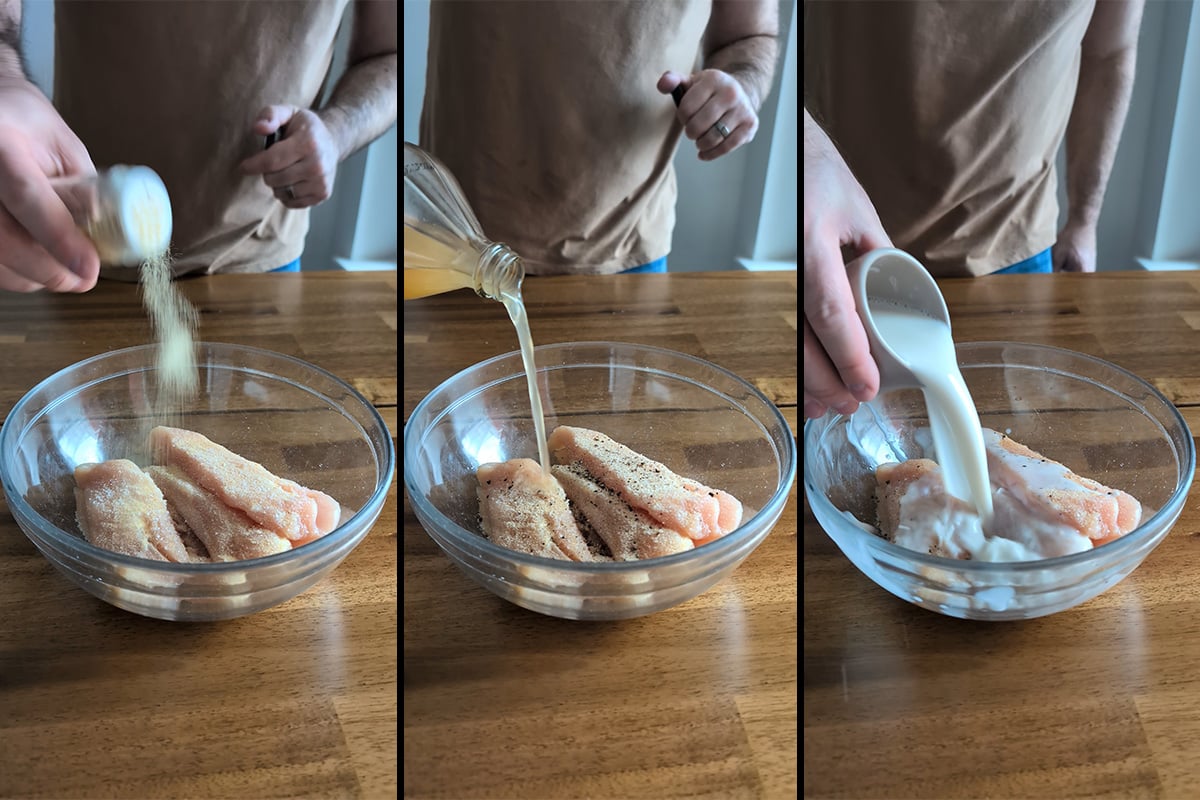 marinate the nashville hot chicken tenders