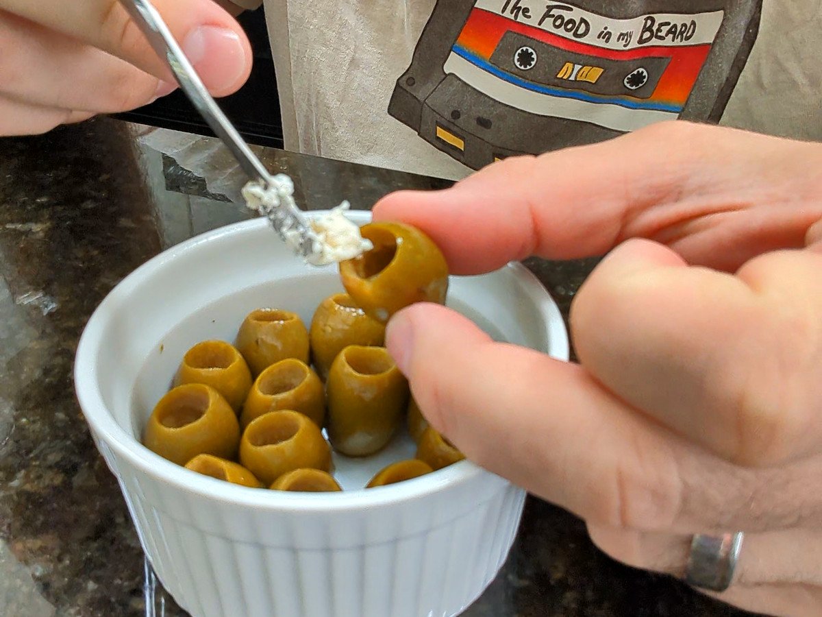 A little blue cheese first