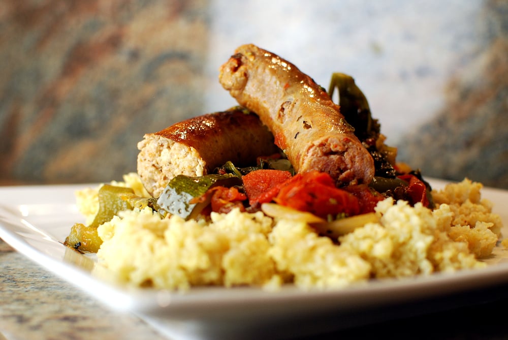 Braised Sausage and Millet