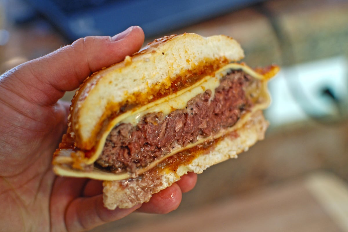 Cheeseburger Ravioli Burger