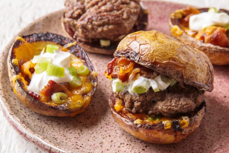 Potato Skin Burgers - photo by Brian Samuels