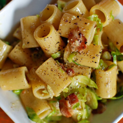 Bacon Brussel Sprout Carbonara