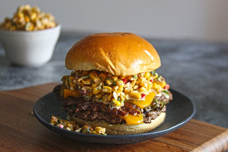 Street Corn Burgers