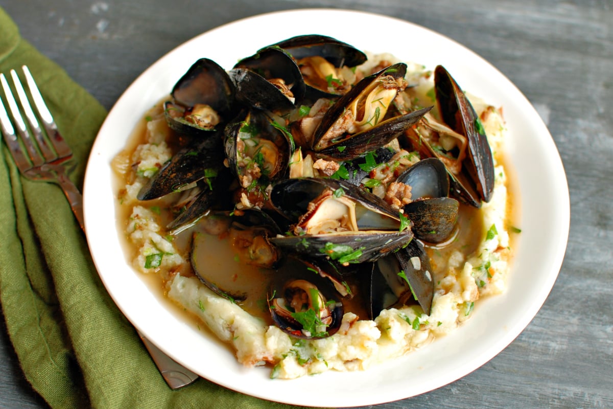 Mussels and Mashed Potatoes