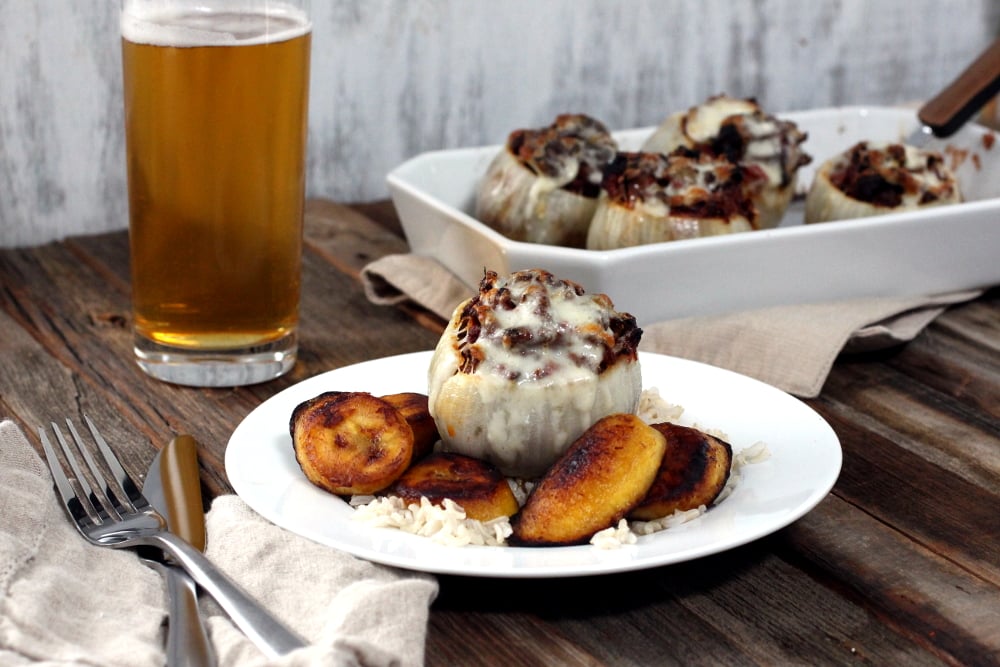 Ropa Vieja Stuffed Onion