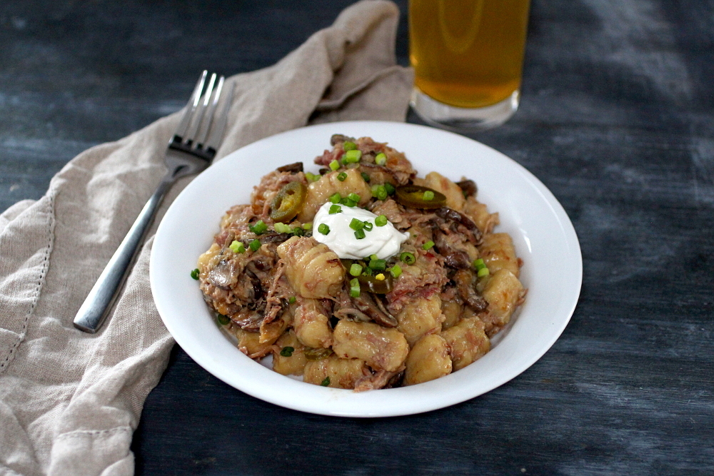 Pulled Pork and Sour Cream Gnocchi