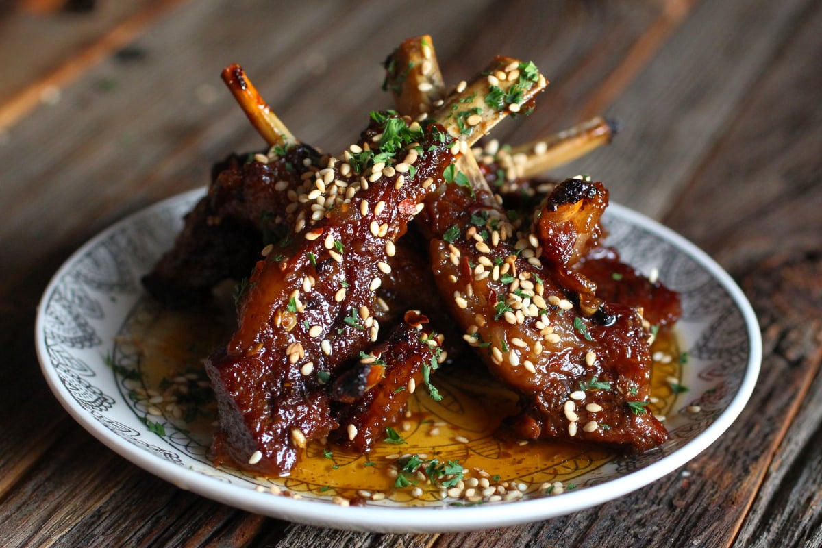 Spicy Honey Glazed Lamb Ribs