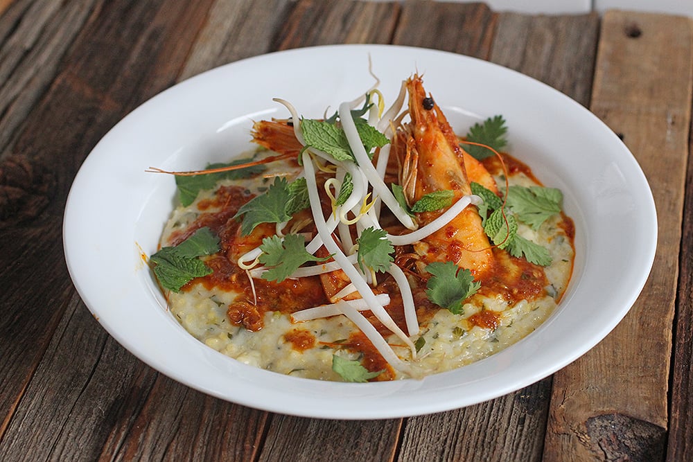 Laksa Shrimp and Grits