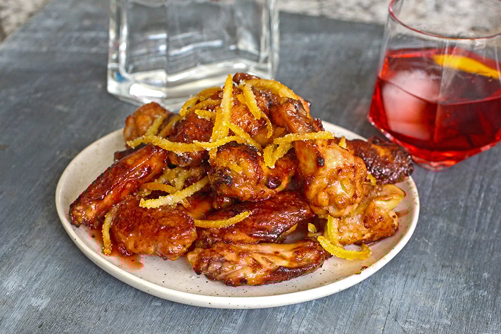 Negroni Glazed Wings