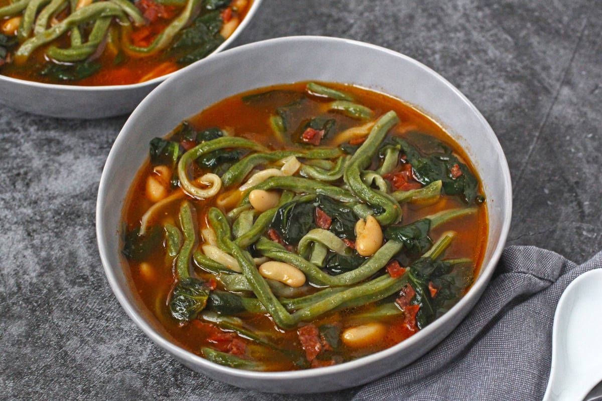 Pepperoni Udon Soup