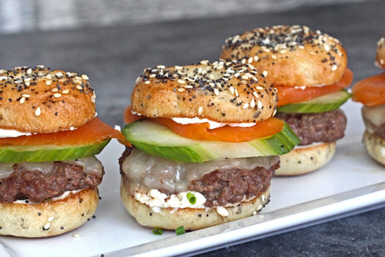 Bagel Burger Sliders