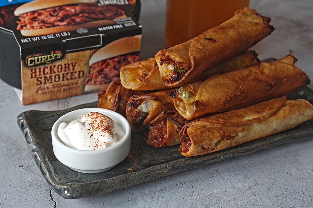 Pulled Pork and Pickle Taquitos