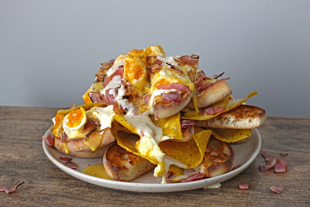 Eggs Benedict Nachos