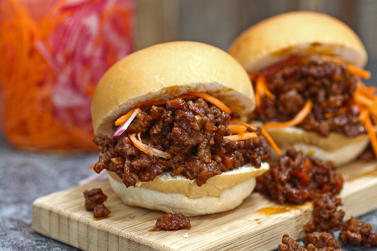 Honey Gochujang Sloppy Joe Sliders