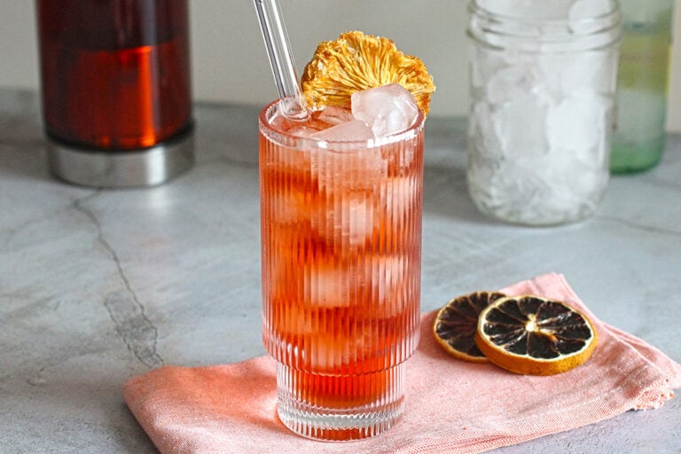 Habanero Pineapple Infused Negroni Spritz