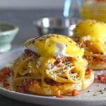 Carbonara Eggs Benedict